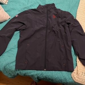 Chicago Bears Navy Lightweight Jacket with Orange Bear Head Logo